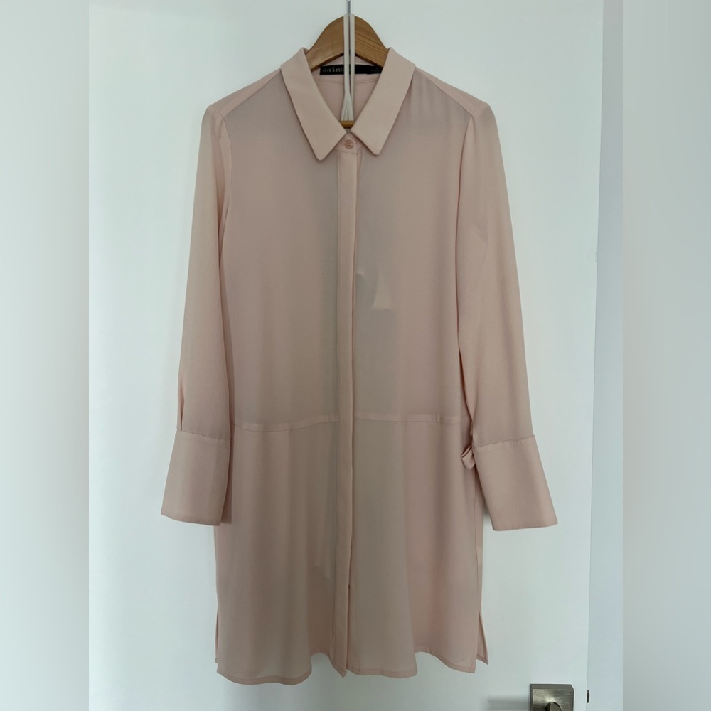 Baby pink dress with lining dress